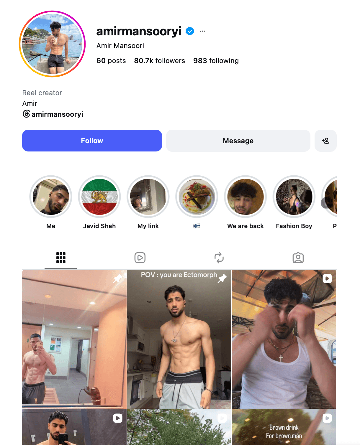 amirmansooryi Instagram profile